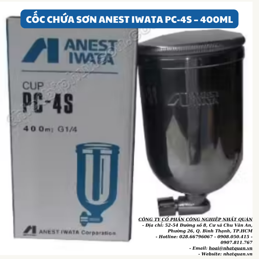 Mua Cốc Chứa Sơn Anest Iwata PC-4S – 400ML Ở Bình Thạnh, TPHCM
