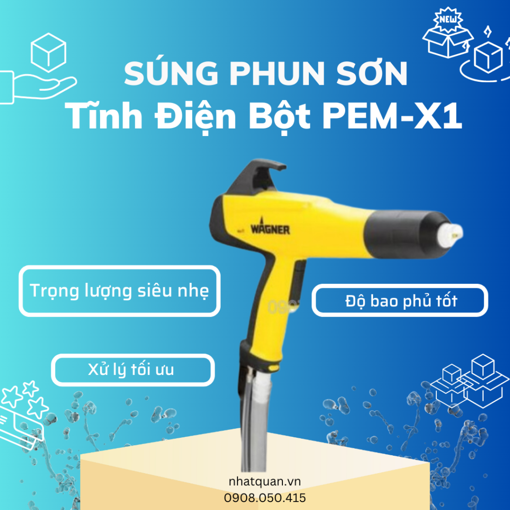 Súng Phun Sơn Tĩnh Điện Bột PEM-X1 Giá Bán