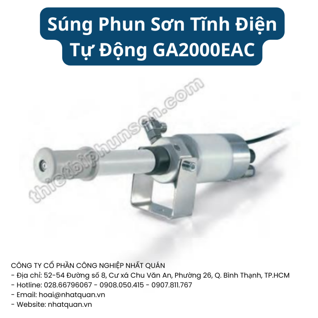 Giá Súng Phun Sơn Tĩnh Điện Tự Động GA2000EAC Tại Cà Mau