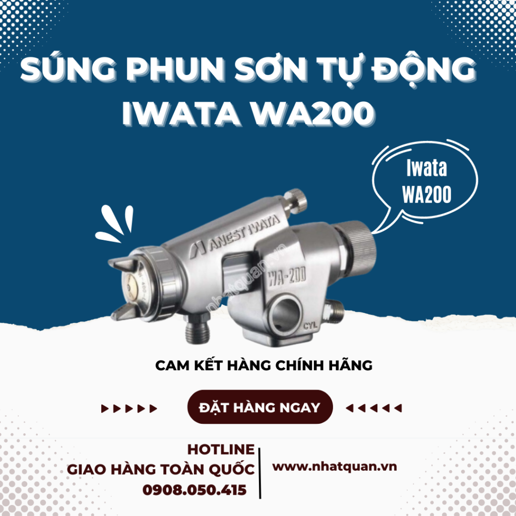 Mua Súng Phun Sơn Iwata W200 Kon Tum Giao Tận Nơi